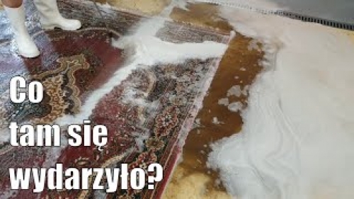Pierzemy stary bardzo brudny dywan.